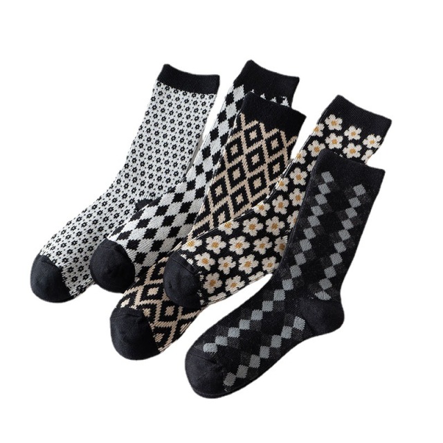 2026 High quality Design Happy  Colorful Jacquard Sox Design Socks Funny Socks Happy Man Socks