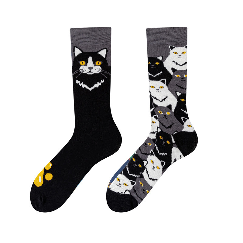 2026 Wholesale Popular Solid Color Hip Hop Street Fashion Pure Colors Sports Letter Logo Jacquard Cotton Socks