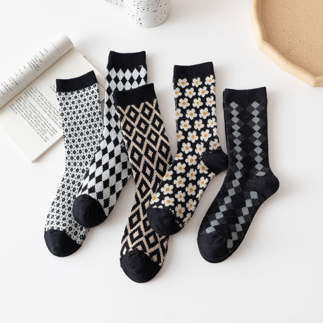 2026 High quality Design Happy  Colorful Jacquard Sox Design Socks Funny Socks Happy Man Socks