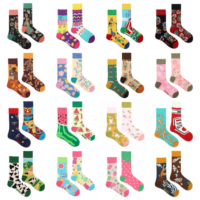 2026 High quality Design Happy  Colorful Jacquard Sox Design Socks Funny Socks Happy Man Socks