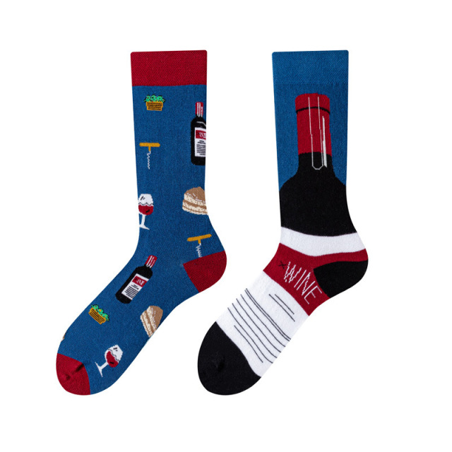 2026 Wholesale Popular Solid Color Hip Hop Street Fashion Pure Colors Sports Letter Logo Jacquard Cotton Socks
