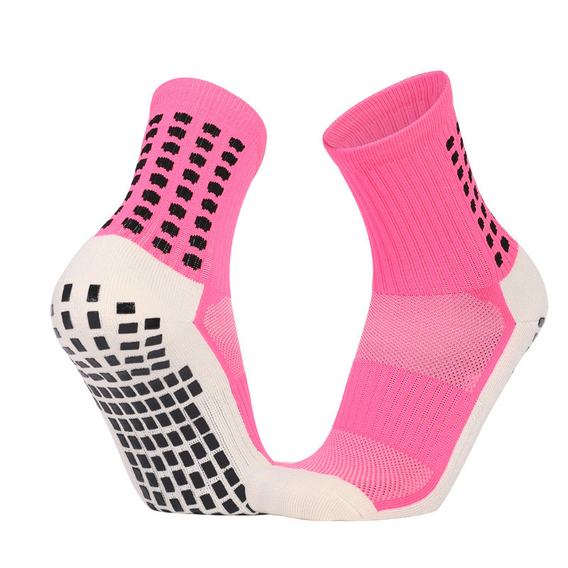New Arrival Wholesale Indoor Terry Skate Yoga Socks Mid Calf Cotton Grip Anti Slip Pilates Socks for Unisex