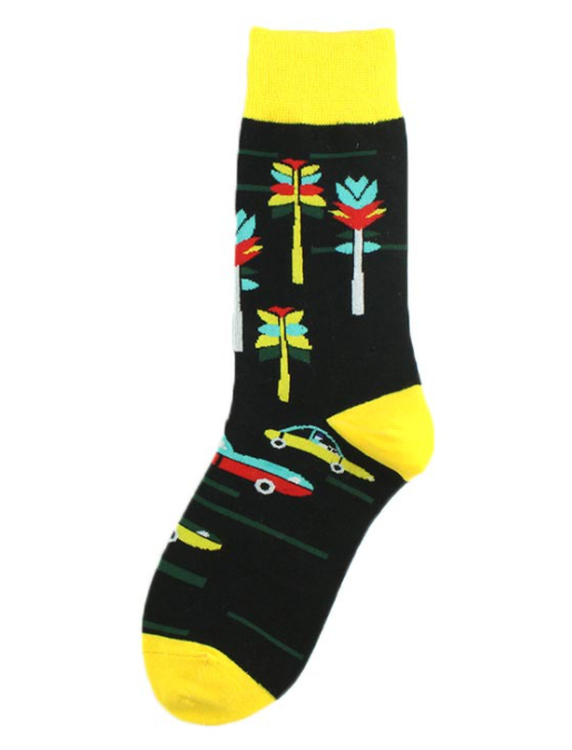 HJ High quality Design Happy  Colorful Jacquard Sox Design Socks Funny Socks Happy Man Socks