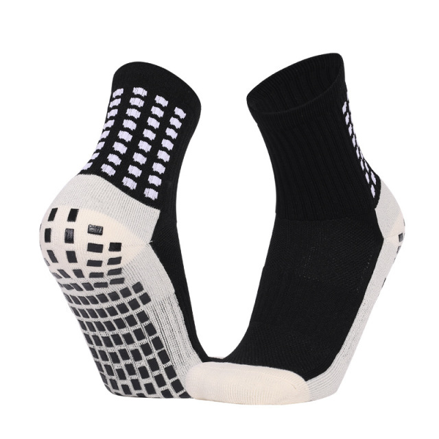 New Arrival Wholesale Indoor Terry Skate Yoga Socks Mid Calf Cotton Grip Anti Slip Pilates Socks for Unisex