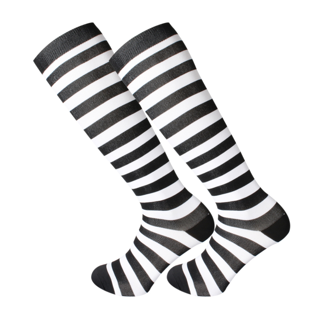 sport Printed Women's Stockings Over Knee Socks Zebra Stripe Japanese Thigh Striped High Stockings