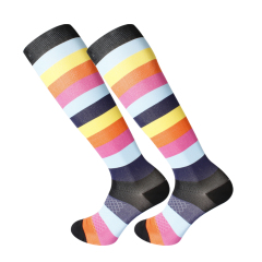 2026 Colorful Printed Women's Stockings Over Knee Socks Zebra Stripe Japanese Thigh Striped High Stockings