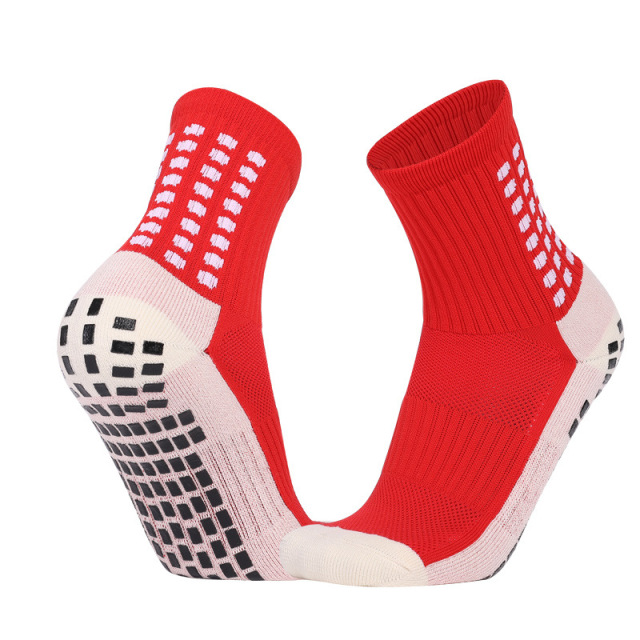 New Arrival Wholesale Indoor Terry Skate Yoga Socks Mid Calf Cotton Grip Anti Slip Pilates Socks for Unisex