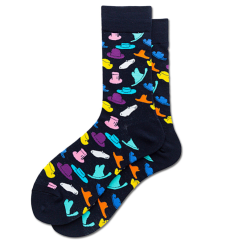 2026 HJ  High quality   Professional Design Happy Custom Colorful Jacquard Sox Design Socks Funny Socks Happy Man Socks