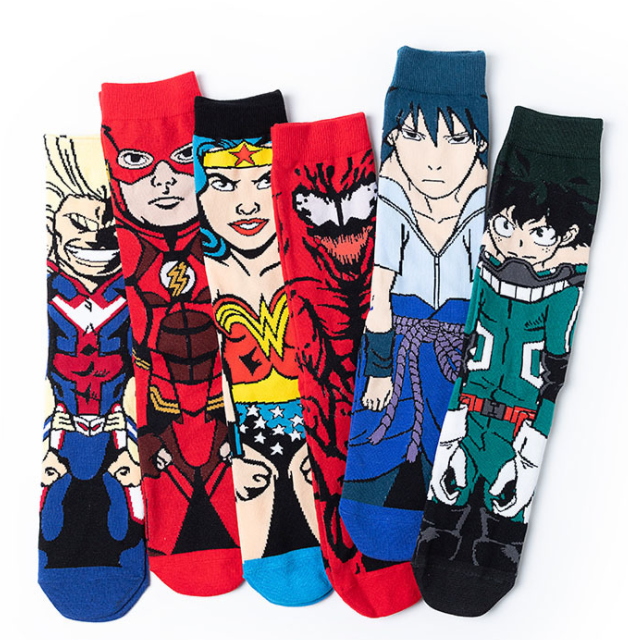 HJ 2026 Professional Design Happy Custom Colorful Jacquard Sox Design Socks Funny Socks Happy Man Socks