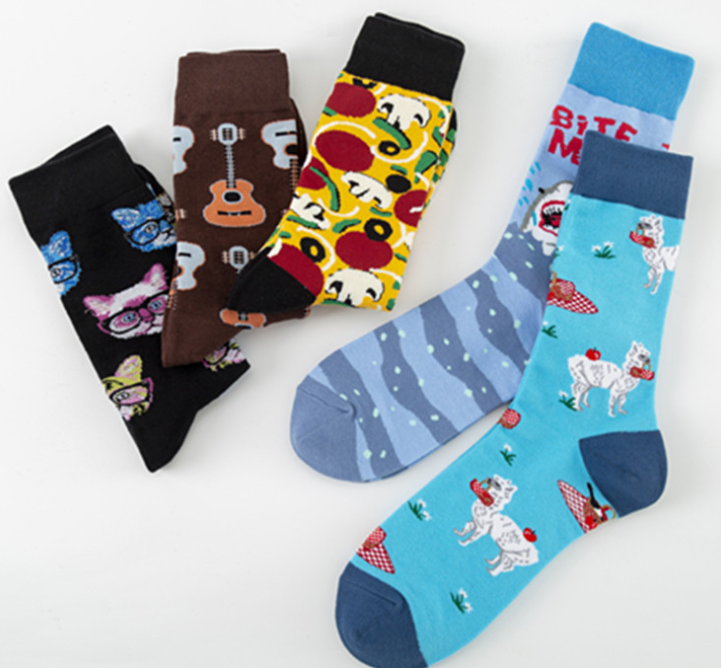 quality   Professional Design Happy Custom Colorful Jacquard Sox Design Socks Funny Socks Happy Man Socks