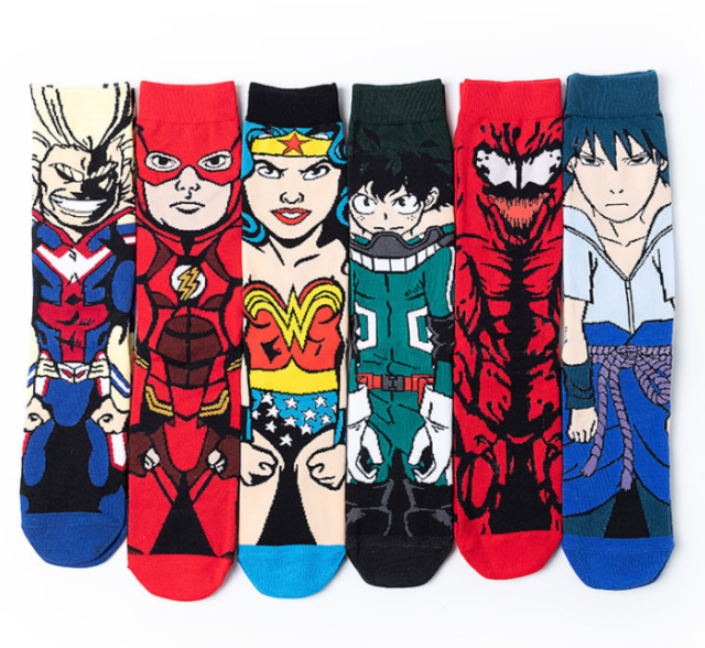 HJ 2026 Professional Design Happy Custom Colorful Jacquard Sox Design Socks Funny Socks Happy Man Socks
