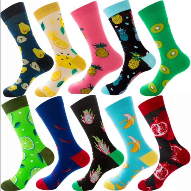 Professional Design Happy Custom Colorful Jacquard Sox Design Socks Funny Socks Happy Man Socks