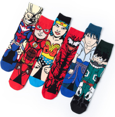 HJ 2026 Professional Design Happy Custom Colorful Jacquard Sox Design Socks Funny Socks Happy Man Socks