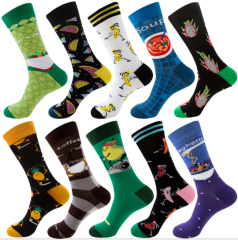 2026 Professional Design Happy Custom Colorful Jacquard Sox Design Socks Funny Socks Happy Man Socks