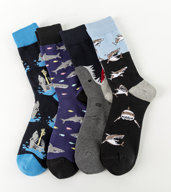 HJ 2026 High quality   Professional Design Happy Custom Colorful Jacquard Sox Design Socks Funny Socks Happy Man Socks