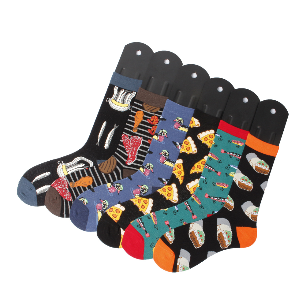 2026 HJ High quality Professional Design Happy Custom Colorful Jacquard Sox Design Socks Funny Socks Happy Man Socks
