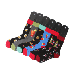 2026 HJ High quality Professional Design Happy Custom Colorful Jacquard Sox Design Socks Funny Socks Happy Man Socks