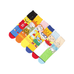 2026 HJ High quality Professional Design Happy Custom Colorful Jacquard Sox Design Socks Funny Socks Happy Man Socks