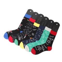 2026 HJ High quality Professional Design Happy Custom Colorful Jacquard Sox Design Socks Funny Socks Happy Man Socks