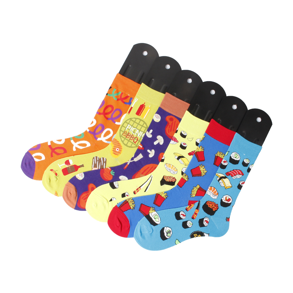 2026 HJ High quality Professional Design Happy Custom Colorful Jacquard Sox Design Socks Funny Socks Happy Man Socks
