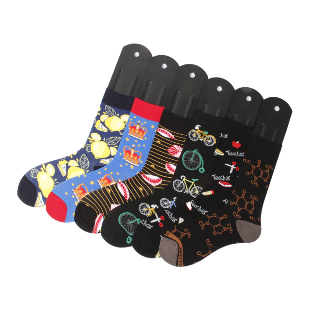 2026 HJ High quality Professional Design Happy Custom Colorful Jacquard Sox Design Socks Funny Socks Happy Man Socks