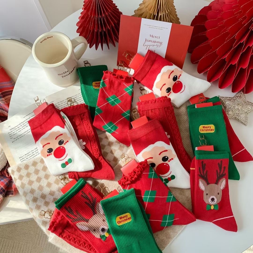HJ 2026 Professional Design Happy Custom Colorful Jacquard Sox Design Socks Funny Socks Happy Man Socks