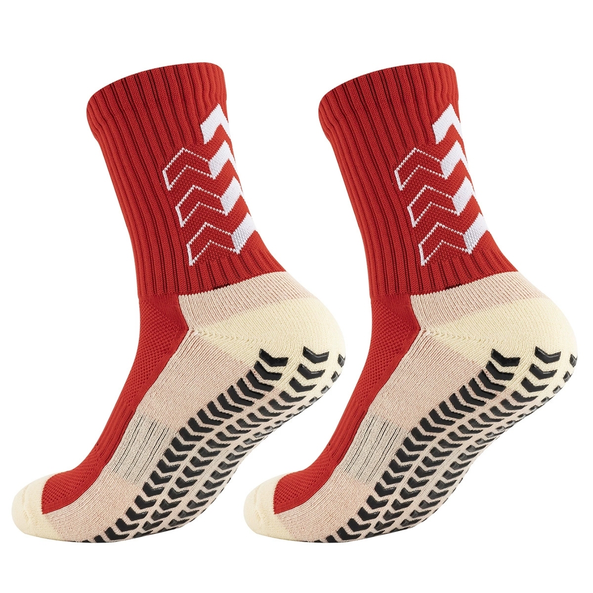 2026 New Arrival Wholesale Indoor Terry Skate Yoga Socks Mid Calf Cotton Grip Anti Slip Pilates Socks for Unisex