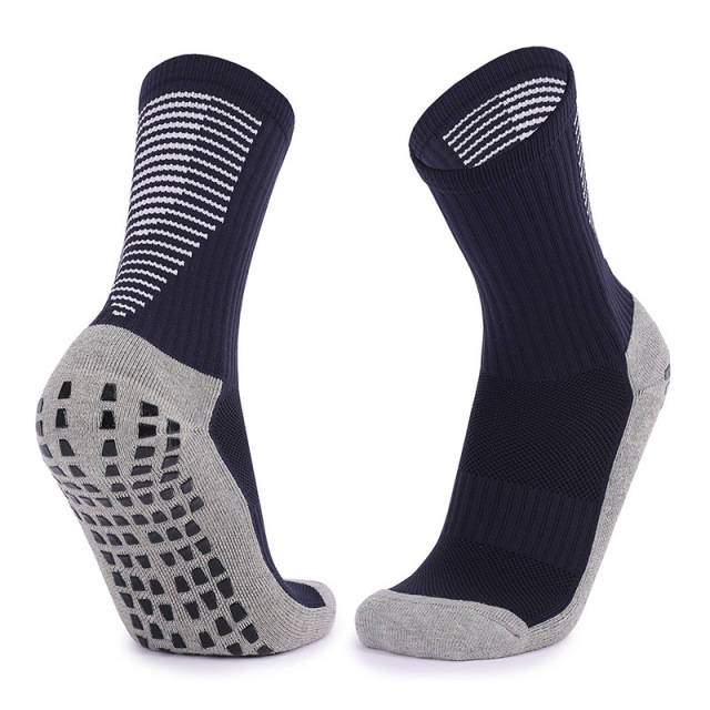 2026 HJ Custom Wholesale Anti-slip Indoor Anti Slip Terry Fitness Socks Women's Cotton Private Logo Grip Pilates Crew Yoga Socks