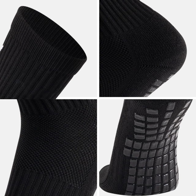 2026 New Arrival Wholesale Indoor Terry Skate Yoga Socks Mid Calf Cotton Grip Anti Slip Pilates Socks for Unisex