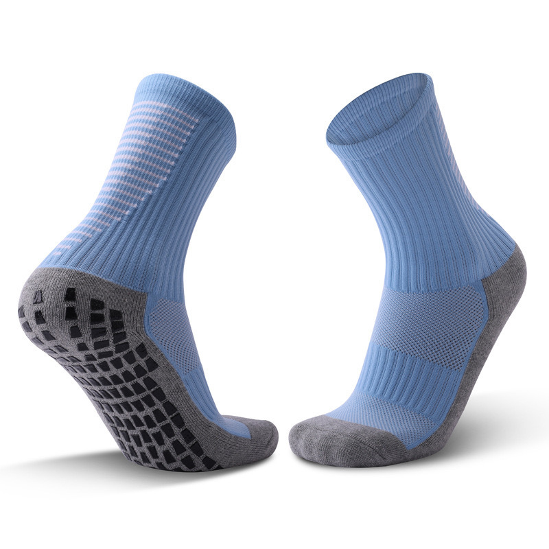 2026 HJ Custom Wholesale Anti-slip Indoor Anti Slip Terry Fitness Socks Women's Cotton Private Logo Grip Pilates Crew Yoga Socks