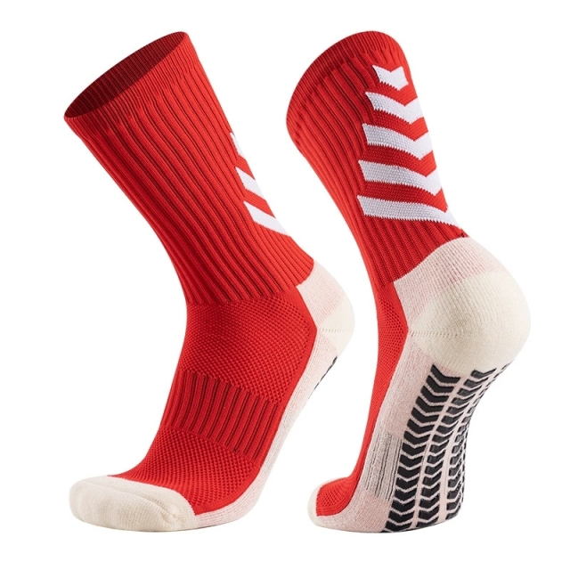 2026 New Arrival Wholesale Indoor Terry Skate Yoga Socks Mid Calf Cotton Grip Anti Slip Pilates Socks for Unisex