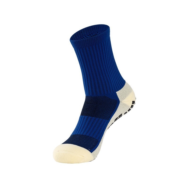 2026 HJ New Arrival Wholesale Indoor Terry Skate Yoga Socks Mid Calf Cotton Grip Anti Slip Pilates Socks for Unisex