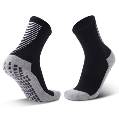 2026 HJ Custom Wholesale Anti-slip Indoor Anti Slip Terry Fitness Socks Women's Cotton Private Logo Grip Pilates Crew Yoga Socks
