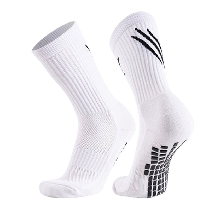 2026 New Arrival Wholesale Indoor Terry Skate Yoga Socks Mid Calf Cotton Grip Anti Slip Pilates Socks for Unisex