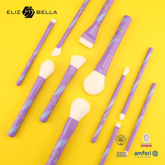 Professional Makeup Brush Set –11 pcs Face & Eye Brushes for Daily Use,Works with Liquid, Cream & Powder Makeup