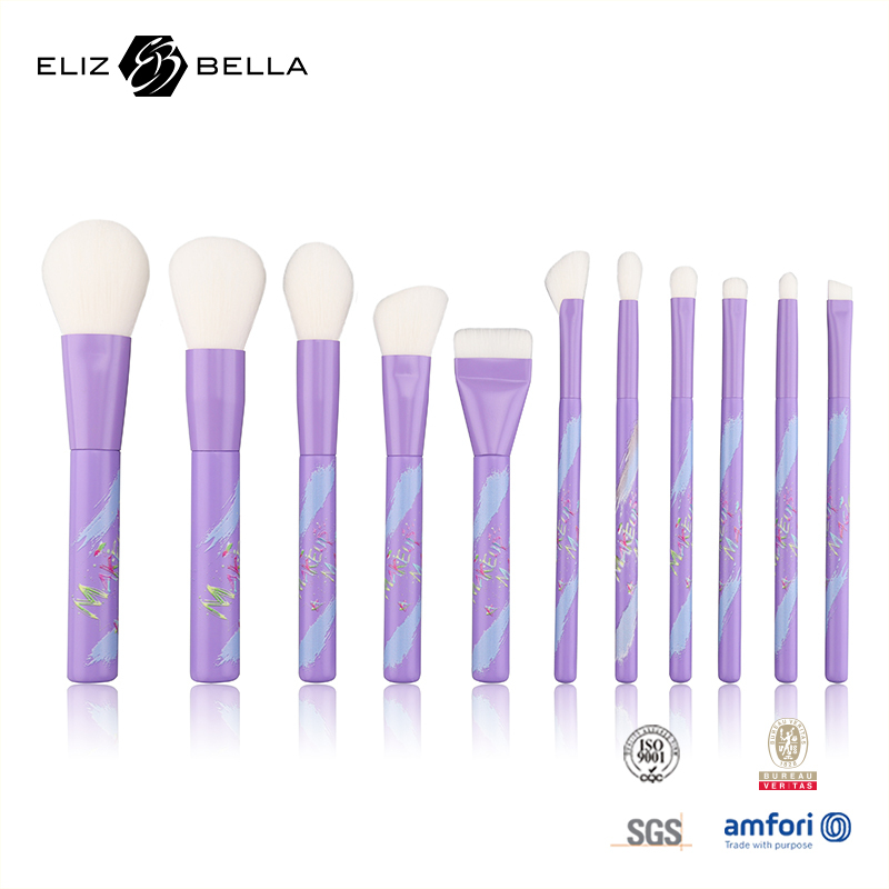 Professional Makeup Brush Set –11 pcs Face & Eye Brushes for Daily Use,Works with Liquid, Cream & Powder Makeup