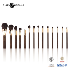 Coffee Ground Handle Design,Eco-Conscious Makeup Brush Kit – Plastic-Free, Reusable & Kind to the Planet