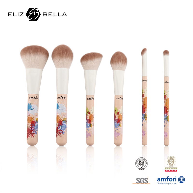 Calee Essential Makeup Brush Collection – 6 PCS Multi-Functional Tools for All Makeup Types