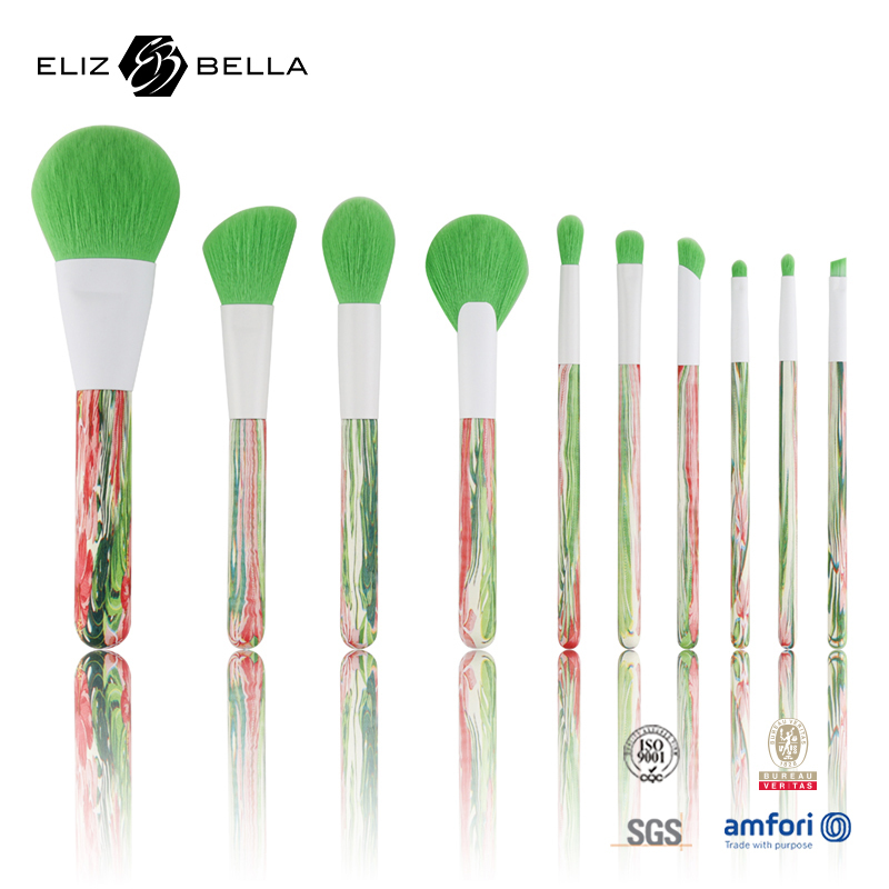 Luxury Feel, Affordable Price: Water-Printed Wood Handle Nylon Brushes with Aluminum Ferrule – OEM/ODM Supported