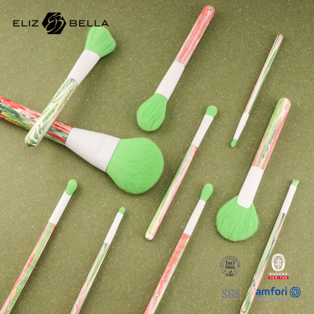 High-End Look Water Print Brush – Nylon Bristles, Aluminum Ferrule, Wood Handle | OEM/ODM for Global Brands