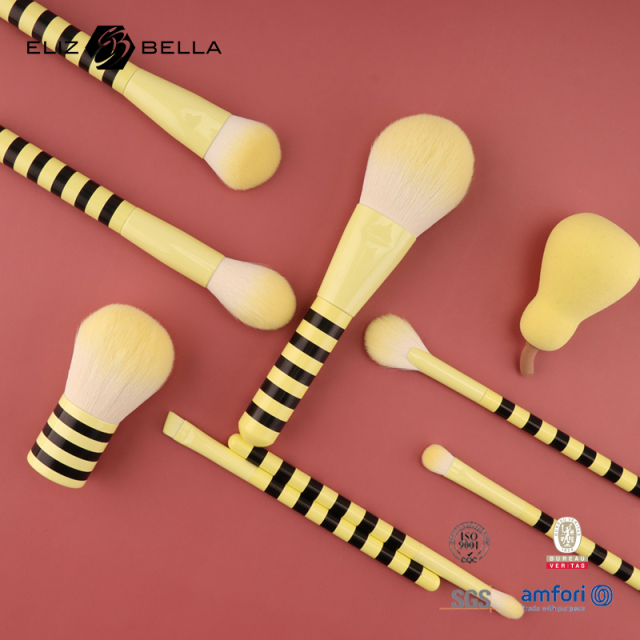 Essential Face Brush Kit – Foundation + Nose/Concealer Brush | Vegan Bristles | Aluminum Ferrule | Custom Branding