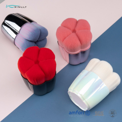 Custom KINLLY Floral Makeup Brush Set – 3D Petal Design with Metal Base | OEM/ODM Private Label Available, BSCI & ISO Certified