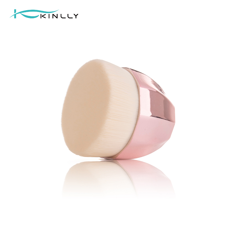 Custom KINLLY Petal Brush – Premium Synthetic Fiber, Rose Gold Metal Base | OEM/ODM Private Label Available for Beauty Brands
