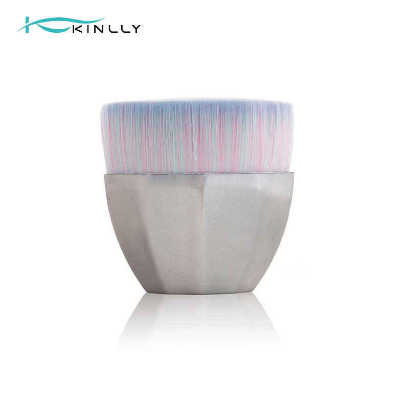 KINLLY Luxury Petal Makeup Brush – Soft Synthetic Bristles with Rose Gold Metal Base | Elegant & High-Performance Blending Tool