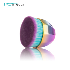 Custom KINLLY Petal Brush – Premium Synthetic Fiber, Rose Gold Metal Base | OEM/ODM Private Label Available for Beauty Brands