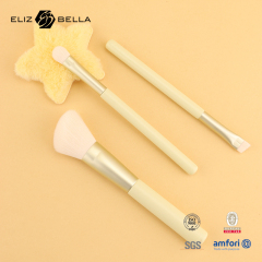 Luxury Cosmetic Brush – Fine Synthetic Hairs, Aluminum Ferrule,Plastic Handle With Paper Packaging Box Deign  – ODM /OEM Service