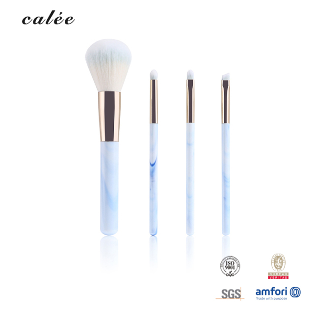 Vegan Makeup Brush – Synthetic Fibers, Aluminum Ferrule, Plastic Handle – Custom Color