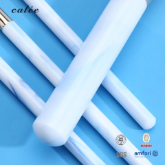 Vegan Makeup Brush – Synthetic Fibers, Aluminum Ferrule, Plastic Handle – Custom Color