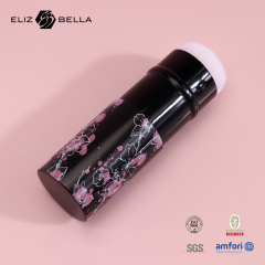 Retractable Cosmetic Brush With Aluminum Tube,Synthetic Hair ,Roll Printing Design On The Tube