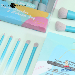 Fully Customizable Synthetic Brushes With Professional Quality – Clear PVC Box & Plastic Handle, OEM/ODM Available